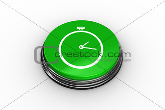 Composite image of stopwatch graphic on button