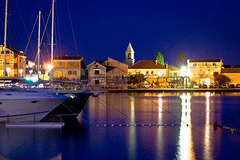 Adriatic town od Sukosan waterfront view
