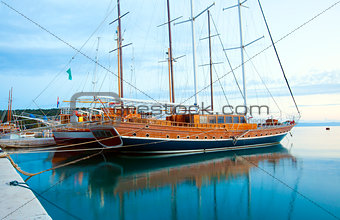 Ships in Makarska