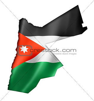 Jordanian flag map