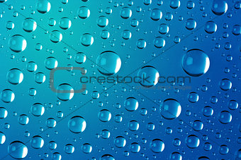 Big Water Drops Abstract Background - super macro