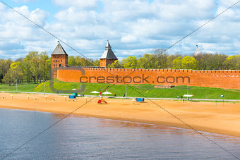 beach town near the Kremlin in Veliky Novgorod
