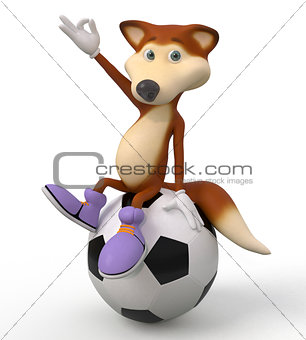 3d foxes football player