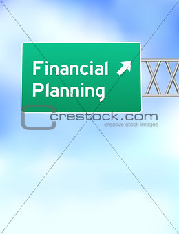 Financial Planning Highway Sign