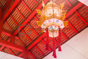 Old style of cotton and paper lantern