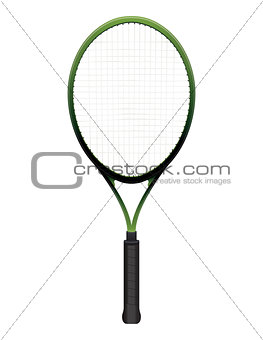 Tennis Racquet Illustration Isolated on White