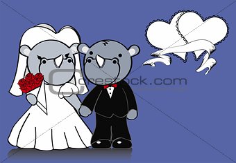 rhino married cartoon background