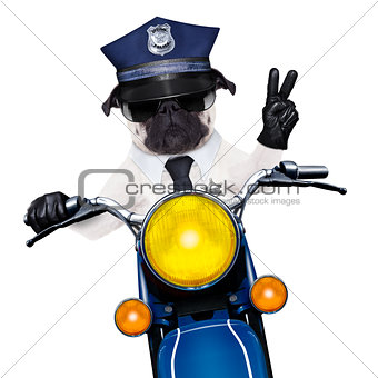 police dog motorbike
