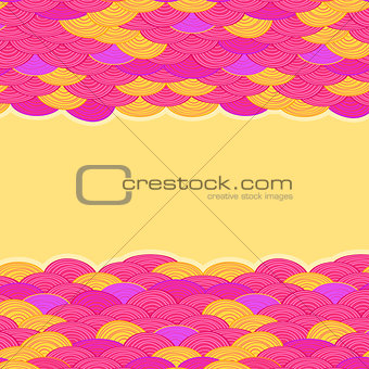 Orange Pink Background with Place for Text