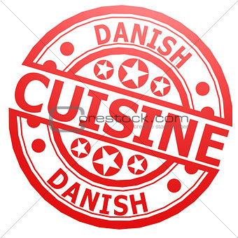 Danish cuisine stamp