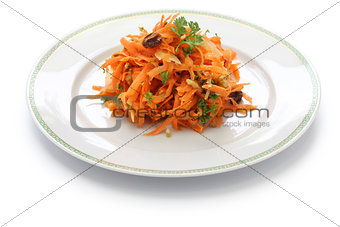grated carrot salad and grater
