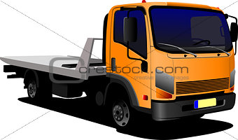 Lorry or truck. Vector illustration