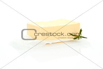 Luxurious butter isolated.