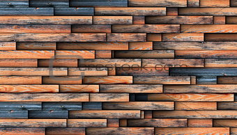 interesting design for wooden wall