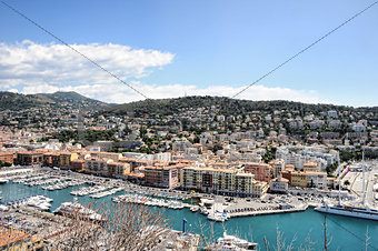 View of Nice harbor