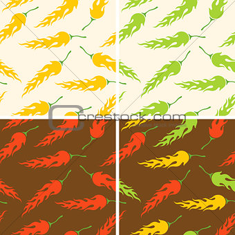 chili peppers pattern