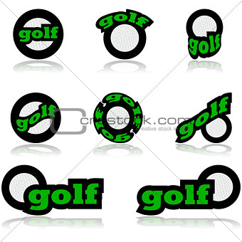 Golf icons