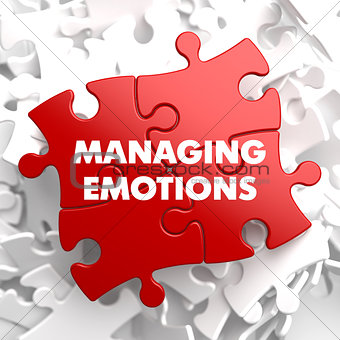 Managing Emotions on Red Puzzle.