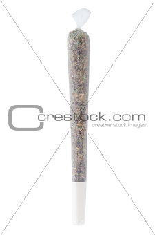 Marijuana joint from Amsterdam isolated on white