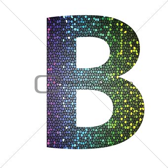 letter B of different colors