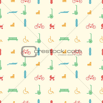 Vector background for active leisure in the park