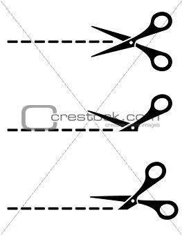 cut lines with scissors