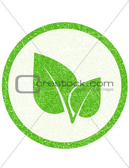 green leaf stamp
