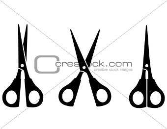 black scissors silhouette