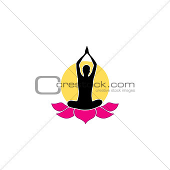 Logo for yoga or fitness center