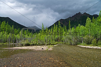 River in the Eastern Sayan Mountains