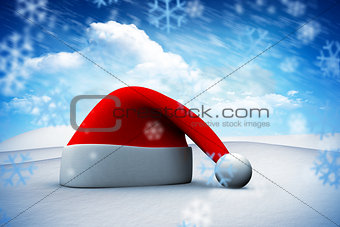 Composite image of santa hat