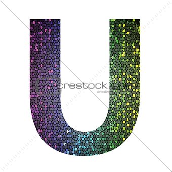 letter U of different colors