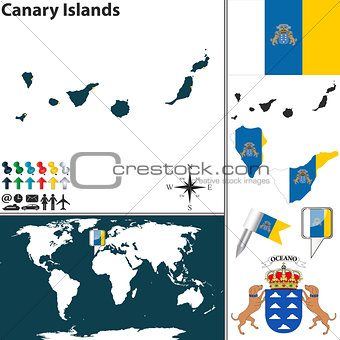 Map of Canary Islands