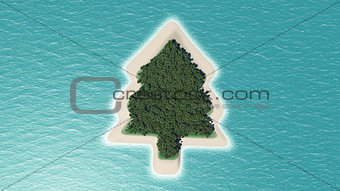 Christmas tree island