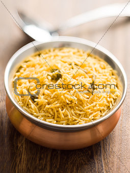  indian golden biryani rice