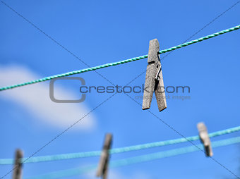  clothespins on rope