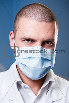 Portrait of a serious confident doctor
