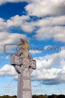 cloudy sky celtic cross