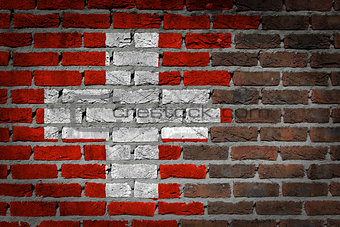 Dark brick wall - Switzerland