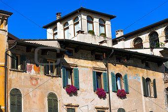 Old Buildings - Piazza delle Erbe - Verona