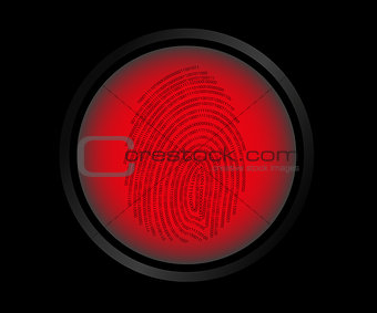 red button fingerprint