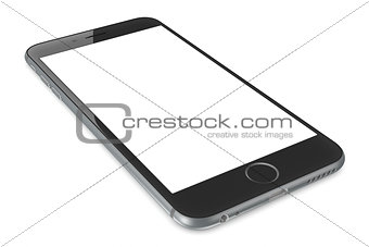 Space Gray Smart Phone with blank screen