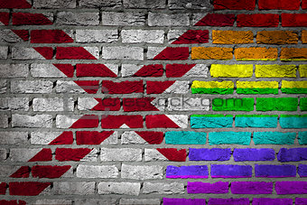 Dark brick wall - LGBT rights - Alabama