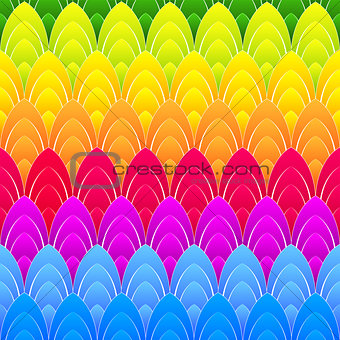 background with rainbow ellipses