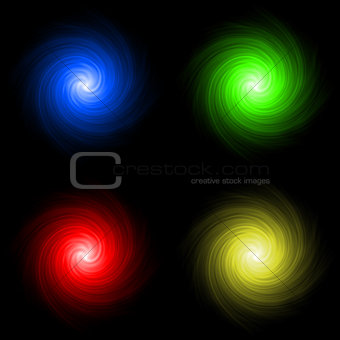 Abstract colored background spirals
