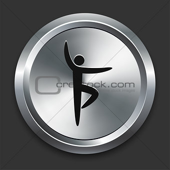 Ballet Icon on Metallic Button Collection