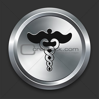 Cadeuces Icon on Metallic Button Collection