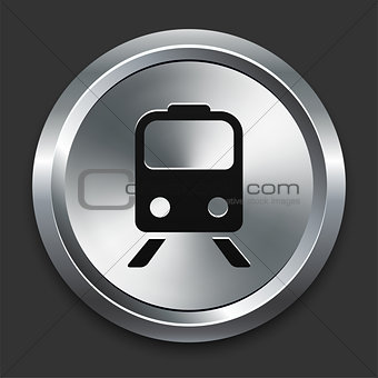 Subway Icon on Metallic Button Collection