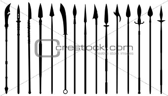 spear silhouettes