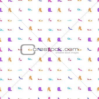 Vector background for women shoes
